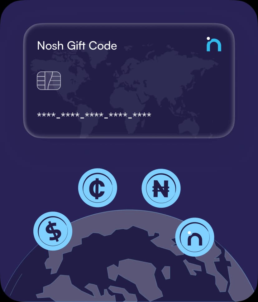 nosh gift code card